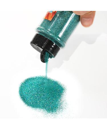 Shop Aslanka 140g Turquoise Holographic Glitter Powder for Nail Art Epoxy Resin & DIY Projects - Buy Online on GoSupps.com