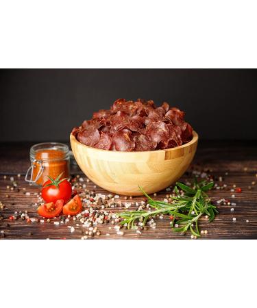 Craftsman Beef Chips - 100% Beef Jerky | Protein-Rich Gluten-Free Snack | Crispy Wafer-Thin Smoked Beef | Perfect for Parties | 10 Pack Display (300g) - Buy Online on GoSupps.com