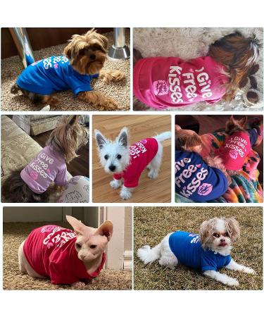 PETCARE 3 Pack Small Dog Girl T-Shirts | Soft Cotton Tee Shirts for Chihuahua, Yorkie, Shih Tzu, Pomeranian | XS (Fit 13 lbs) | Thanksgiving & Valentine's Outfits - Buy Online on GoSupps.com
