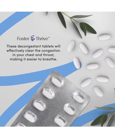 Foster & Thrive Chest Congestion Relief - 600 mg Guaifenesin Extended Release Tablets | Compare to Mucinex 12 Hour | 40 Count for International Shipping - Buy Online on GoSupps.com