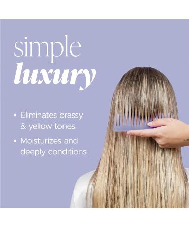 Herbalosophy Color Perfecting Purple Hair Mask - Salon-Quality Toning Mask for Blonde Hair, Eliminates Brassiness and Yellow Tones, Adds Shine, Protects Hair Color with Natural Ingredients - Buy Online on GoSupps.com