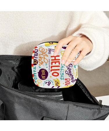 Multi-colored Sanitary Napkin Storage Bag | Menstrual Cup Pouch for Women and Girls | Portable Period Holder | Nursing Pad and Tampon Organizer - Buy Online on GoSupps.com
