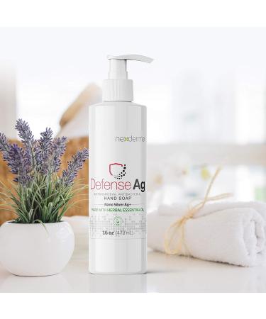 Buy Defense Ag Hand Soap - Silver Oat Extracts Vitamin E Coconut Oil | Paraben-Free Moisturizing Soap 16 oz | International Shipping Available - Buy Online on GoSupps.com