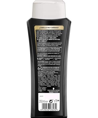 Gliss Schwarzkopf Ultimate Repair Gliss Shampoo 250 ml Pack of 2 - Buy Online on GoSupps.com