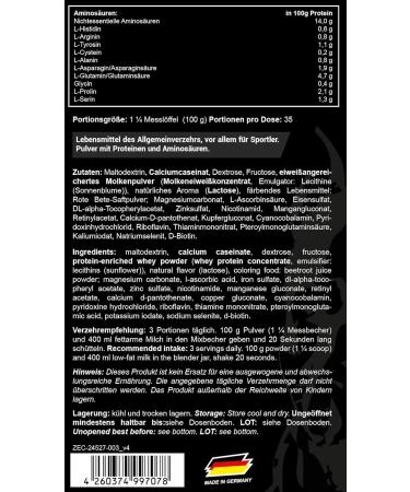 ZEC+ Nutrition Bullgainer 3500g - Vanilla Protein Powder with Vitamins & Amino Acids for Mass Gain Made in Germany - Buy Online on GoSupps.com