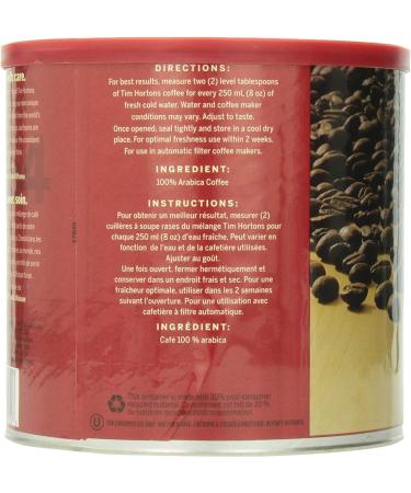 Tim Hortons Original Coffee Fine Grind Coffee Can Medium Roast 930g by Thirsty Jini - Buy Online on GoSupps.com