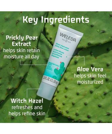 Weleda Sheer Hydration Daily Dew Face Lotion - Plant-Based Moisturizer with Prickly Pear & Aloe Vera - 1 oz - Hydrating & Nourishing - International Shipping Available - Buy Online on GoSupps.com