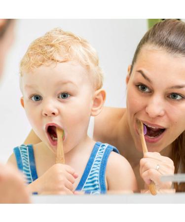 EcoShoots Kids Bamboo Toothbrushes with Super Soft Bristles | Pack of 5 Kids Toothbrushes | Eco-Friendly Natural Wooden Childrens Toothbrush | Organic Biodegradable Handle | BPA Free Kids Toothbrush Kids 5 Pack - Buy Online on GoSupps.com