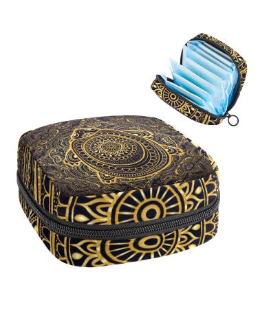 Women bands storage pockets Stillpad holder boho golden sea turtle turtle turtle portable period kit pocket feminine product bag for women girls color4