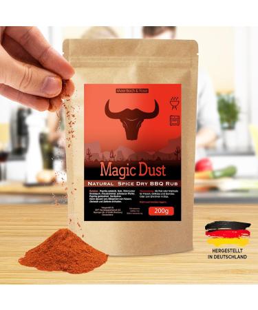 Magic Dust 200g - Authentic BBQ-RUB Spice Mix for Grilling | Handcrafted Dry Rub & Marinade for Meat Vegetarians & Dips - International Shipping to Germany - Buy Online on GoSupps.com
