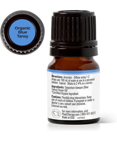 Buy Plant Therapy Organic Blue Tansy Essential Oil - 100% Pure Undiluted Aromatherapy - 2.5 mL - Buy Online on GoSupps.com