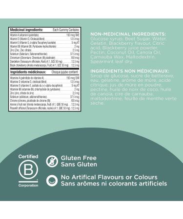 OLLY Flawless Complexion Gummy Supplement with Vitamins E A & Zinc Berry Fresh Flavour for Healthy Skin 25 day supply 50 gummies - Buy Online on GoSupps.com