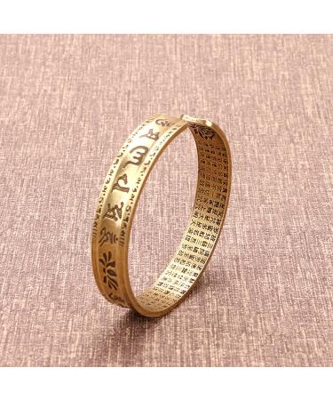 Hand Forged 100% Copper Tibetan Bracelet | Engraved Adjustable Cuff Bangle | Perfect Gift Boxed International Shipping - Buy Online on GoSupps.com
