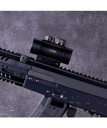 Pinty Tactical 1x40mm Reflex Red Green Dot Sight Riflescope with Free 20mm Mount Rails - Buy Online on GoSupps.com
