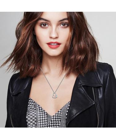 Chenghong 925 Sterling Silver Dog Pendant Necklace with Crystals Perfect Gift for Dog Lovers | Elegant Dog Jewelry for Women in Silver & Rose Gold - Buy Online on GoSupps.com