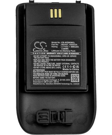 Replacement Battery for Ascom D63 DECT 3735 DH7 - 800mAh/3.7V Compatible Part Numbers 490933A 660497 - International Shipping Available - Buy Online on GoSupps.com