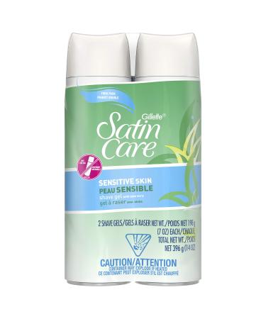 Satin Care Sensitive Skin Shave Gel for Women 7 ounce, 2 count