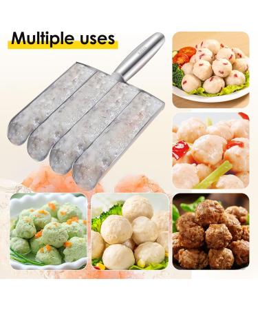 Abizarch Meatball Maker Tool Safe Stainless Steel Meatball Making Convenient Meatball Scoop Ball Maker Solid Easy to Clean Meatball Making Set Multipurpose Cooking Tool for Cooking ZHAZHAMO(Style 1) - Buy Online on GoSupps.com