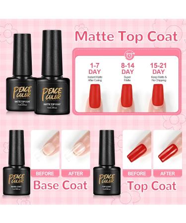 PEACECOLOR Gel Nail Kit with Electric Nail File - 18Pcs Gel Polish Set, 36W UV/LED Lamp, Professional Manicure Tools - KAP0029 - Buy Online on GoSupps.com