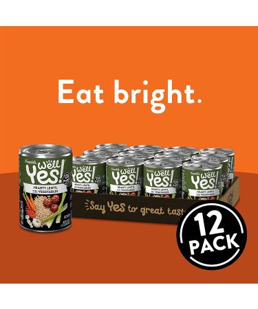 Well Yes! Campbell's Hearty Lentil with Vegetables Soup 195.6 Oz - Pack of 12 - Buy Online on GoSupps.com