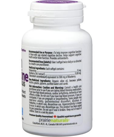 Prairie Naturals Vinpocetine with Blueberry Softgel - 60 Count Blueberry 60 count (Pack of 1) - Buy Online on GoSupps.com