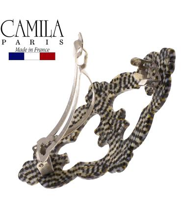 Camila Paris V107 3.5 Inches French Hair Barrettes Clips - Handmade Strong Hold Grip for Women, No Slip & Durable Styling Accessories - Made in France - Buy Online on GoSupps.com