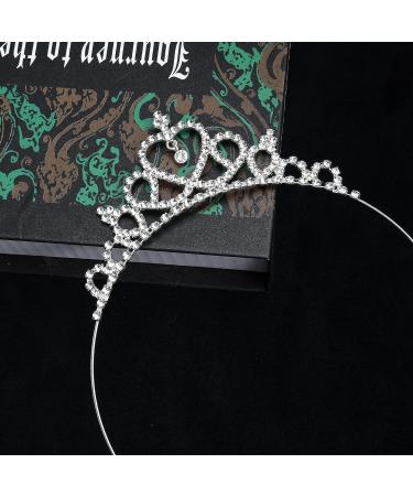 Makone Girls Crystal Tiara Princess Crown Headband - 2 Piece Set for Birthday Party & Wedding - Buy Online on GoSupps.com