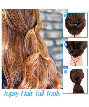 Topsy Tail Hair Tool Set with 1000 Rubber Bands, Hair Elastics, and Styling Tools - Buy Online on GoSupps.com