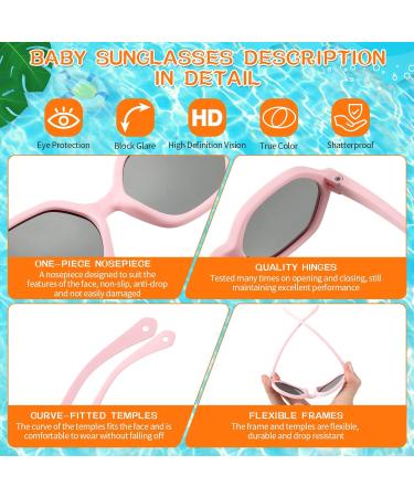Polarized Baby Sunglasses | Adjustable Strap, UV400 Protection | Unbreakable Soft Frame for Newborn to 36 Months - Buy Online on GoSupps.com