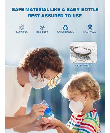 50 Pack 60ml Empty Plastic Travel Bottles - Refillable Flip-Top Containers for Hand Sanitizer, Shampoo, Lotion - BPA-Free Mini Bottles for Baby Shower - No Parabens - Buy Online on GoSupps.com