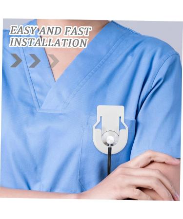 White Small Hanging Buckle Supply Replacement Holder for Doctors & Nurses | International Shipping Available - Buy Online on GoSupps.com