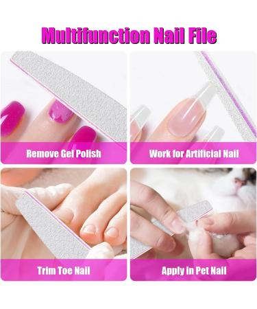 FANDAMEI 15pcs Professional Nail File Set in 5 Shapes 100/180 Grit Double Sided Emery Board Manicure Tools for Natural Nails Care Gel Nail Nail Buffer Files Nail Grooming and Styling for Salon Use 15 Count (Pack of 1) 15.0 - Buy Online on GoSupps.com