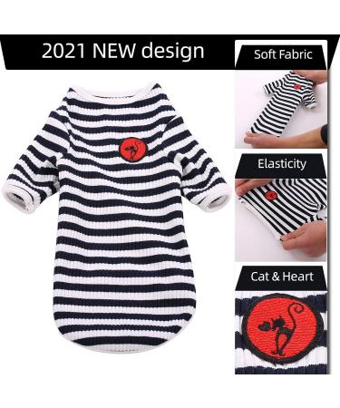 Breathable Summer T-Shirts for Hairless Cats | Soft Cotton Pet Pajamas for Sphynx Cornish Rex Devon Rex - XS Size - Buy Online on GoSupps.com