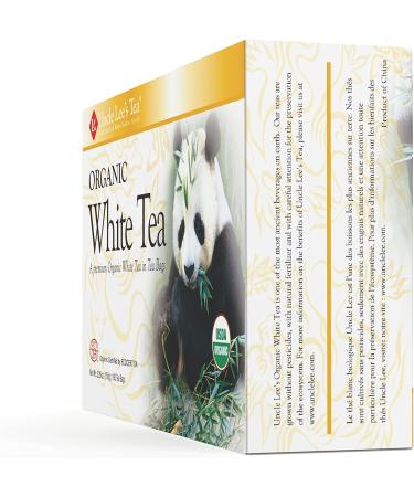 Uncle Lee's Organic White Tea - 100 Natural Premium Tea Bags | Light & Delicate Flavor | Use for Hot or Iced Tea | 2 Pack - 100 Tea Bags per Box - Buy Online on GoSupps.com