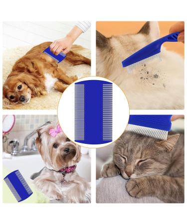 3-Piece Cat & Dog Flea Comb Set - Stainless Steel Pet Care Combs for Flea & Lice Removal | Effective Tear Stain Remover - Buy Online on GoSupps.com