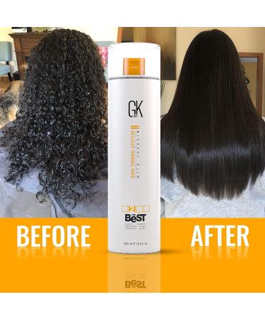 GK Hair Global Keratin Professional Hair Kit (1000ml) - Best Smoothing Keratin Treatment for Silky Smooth Natural Hair - New Formula - Buy Online on GoSupps.com