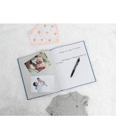 Pearhead Blue Chambray Baby Book | Gender Neutral Baby Journal & Photo Album - Buy Online on GoSupps.com