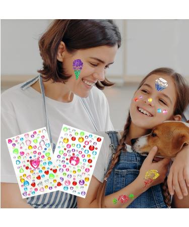 Glitter Tattoo Kit - 36 Colors Temporary Tattoos for Kids Christmas | 135 Stencils, Rhinestones, Mermaid Body Makeup - Ideal Gift for Girls, Teens, Adults | Birthday, Party, Cosplay, Carnival - Buy Online on GoSupps.com