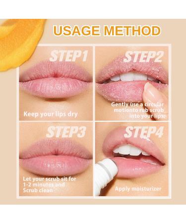 Orange Lip Scrub Vitamin C Moisturizing Lip Scrub Exfoliator to Remove Dead Skin Lip Lightening For Dark Lips Lip Exfoliator Scrub Preventing Dryness Lip Care for Chapped & Cracked Lips - Buy Online on GoSupps.com