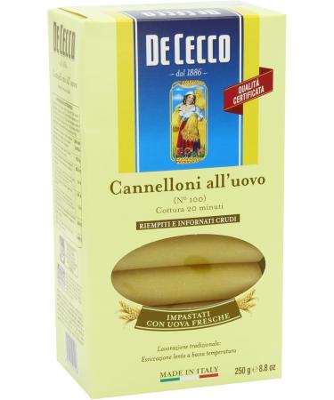  De Cecco De Cecco Cannelloni Egg 250g Pack of 5 Pieces  - Buy Online on GoSupps.com