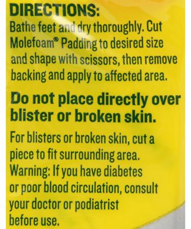 Dr. Scholl's Molefoam Padding 2 each - Pack of 6 - Varied Packaging - Buy Online on GoSupps.com