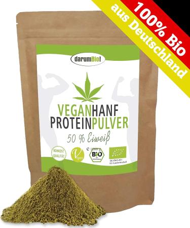 Organic Hemp Protein Powder 1000g | 50% Protein | Gluten-Free & Vegan | German Cultivation Advantage Pack - Buy Online on GoSupps.com
