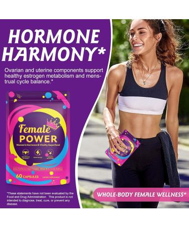 SDJUFEI Beef Organ Supplement for Women Natural Grass Fed Beef Liver Capsules Supports Women's Overall Energy and Health Balance Energy Menstrual Skin Care Balance for Women 60 Capsules - Buy Online on GoSupps.com