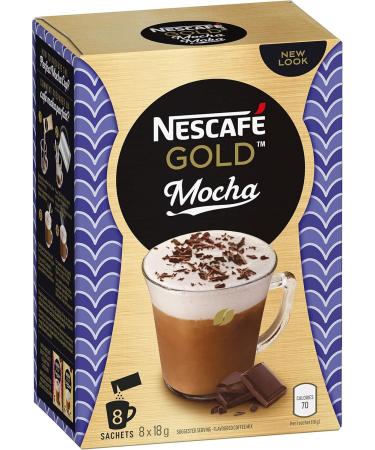 NESCAF Gold Cappuccino Instant Coffee Cappuccino Satchets Cappuccino Flavoured Coffee - Pack of 6 48 Sachets & Gold Mocha Instant Coffee 6 Pack 48 Sachets - Buy Online on GoSupps.com