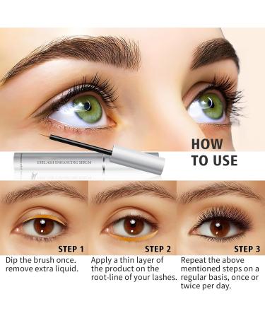 Eyelash Enhancer - Moisturizing Eyelash Product Volumizing Solution for Beauty Lovers Brides Special Events Dates Evenings - Buy Online on GoSupps.com