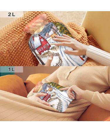 Cozy Heat Bottle for Winter & Christmas - 2L Hot Water Bag for Pain Relief & Farmhouse Decor - Buy Online on GoSupps.com