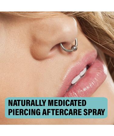 Base Labs Piercing Aftercare Spray Kit - Nose & Ear Piercing Cleaner with Saline Solution - 8 oz - Keloid Treatment - Bump Treatment - 2 x 4oz Spray Bottles - 70CT Wipes - Buy Online on GoSupps.com