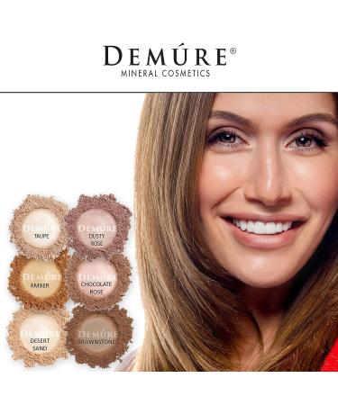 Demure Mineral Makeup Chocolate Rose Matte Eyeshadow - Professional Loose Powder Eye Makeup - Buy Online on GoSupps.com