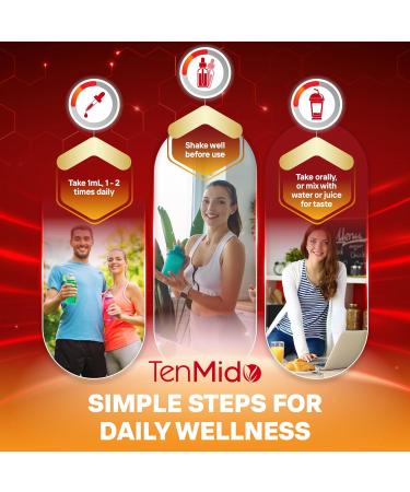 Tenmido 10in1 Licorice Root Extract Liquid Drops with Elderberry Echinacea Turmeric Ginger Marshmallow Root Oregano Peppermint Slippery Elm and Aloe Vera - 30ml 1 Fl Oz - Buy Online on GoSupps.com