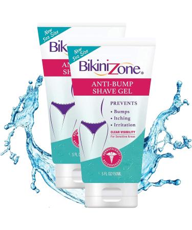 Bikini Zone Anti-Bump Shave Gel & Medicated After Shave Gel - 2 Pack Bundle (5 oz & 1 oz) - Buy Online on GoSupps.com